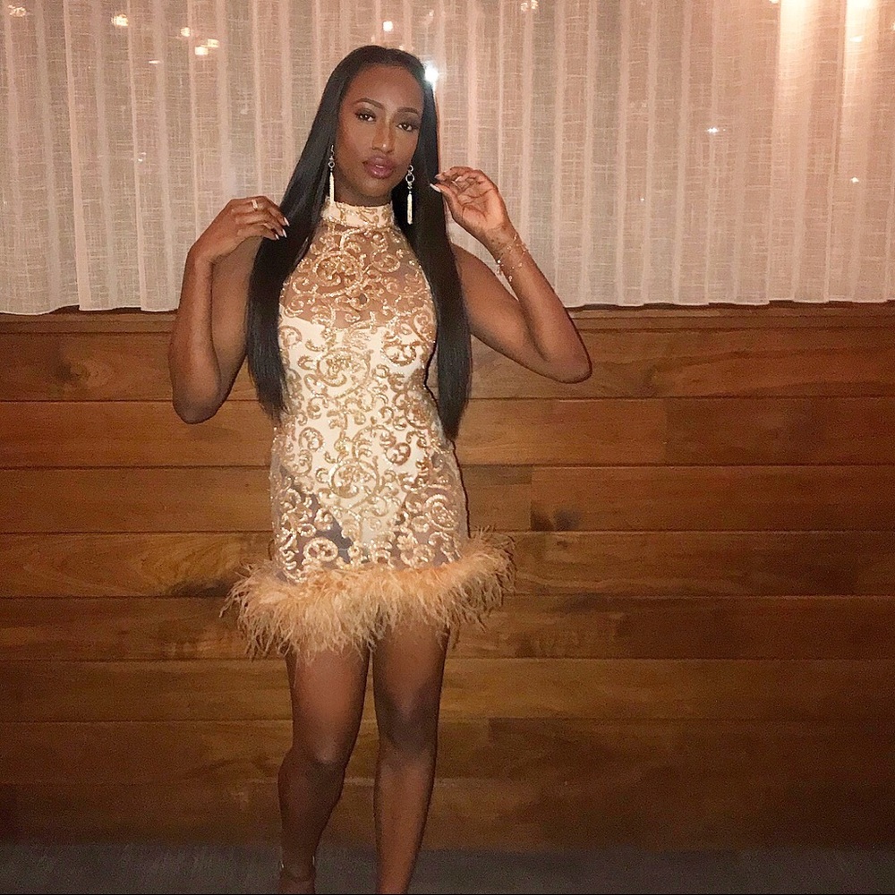 Gold dress